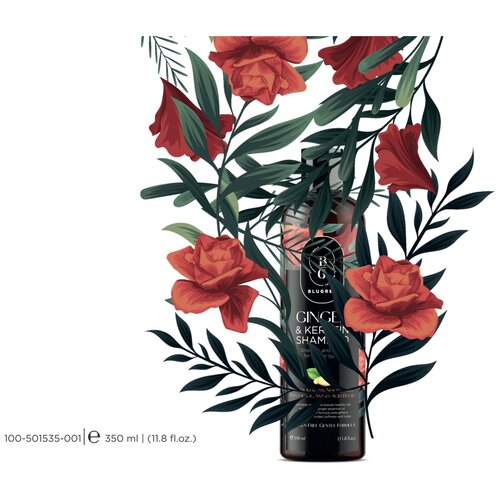 BLUGREE: шампунь С имбирём И кератином