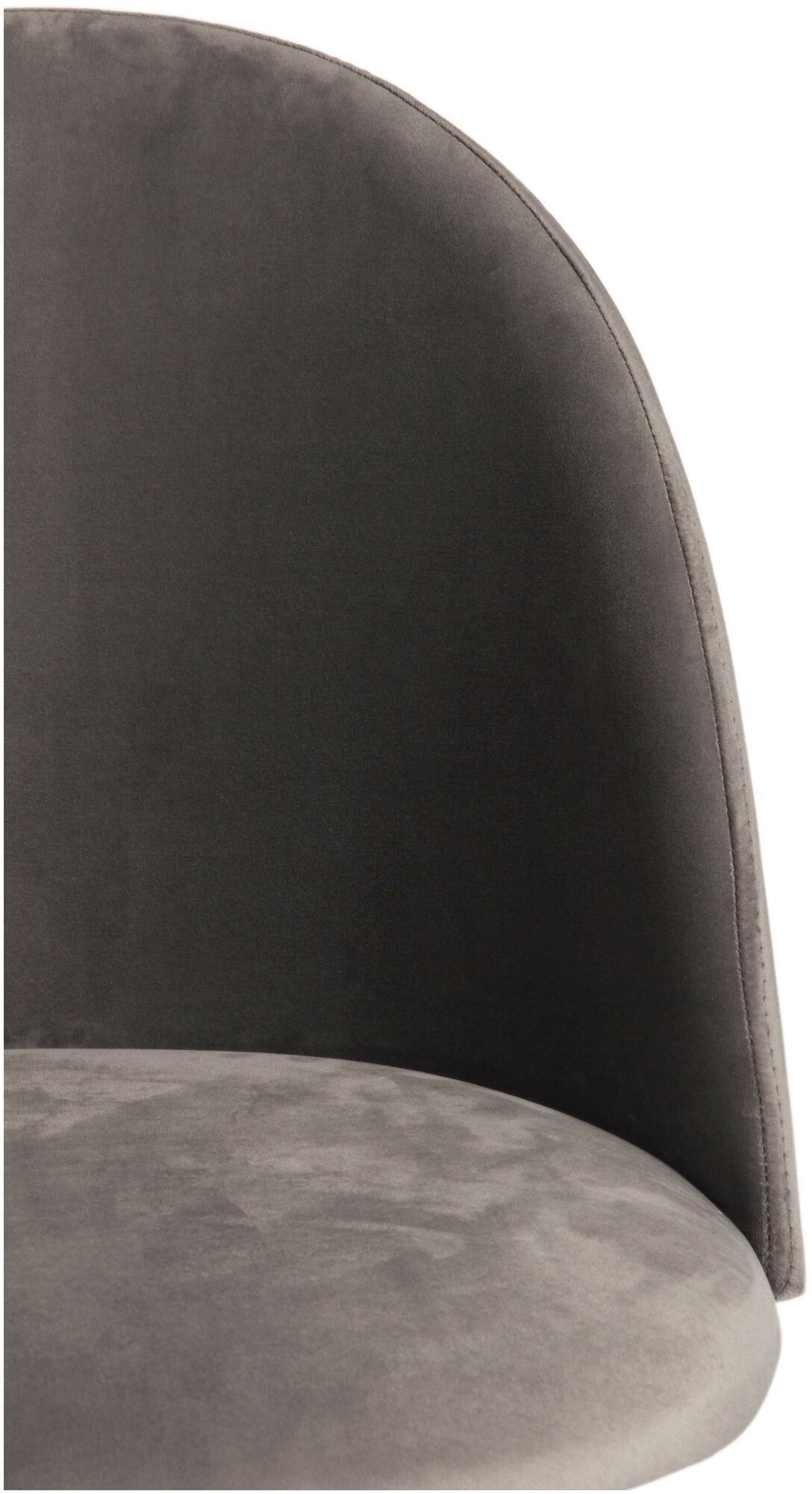 Стул TetChair MONRO (mod. 710) / 1 шт в упак. (ткань/металл, 56х51х80 см, высота до сиденья 47 см, серый barkhat 26/черный - фотография № 5