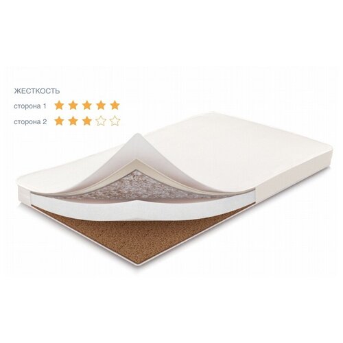 Матрас детский Polini kids Волшебные сны Зебра 119х59х12 кокос латекс бязь 3325₽