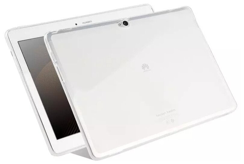 Чехол панель-накладка MyPads для Huawei MediaPad M2 10.0 M2-A01W/L 10.1 ультра-тонкая полимерная из мягкого качественного силикона белая