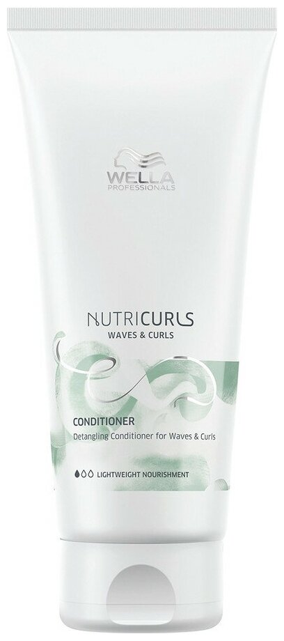 Wella NutriCurls Detangling Conditioner for Curls Waves - Бальзам для вьющихся и кудрявых волос 200 мл
