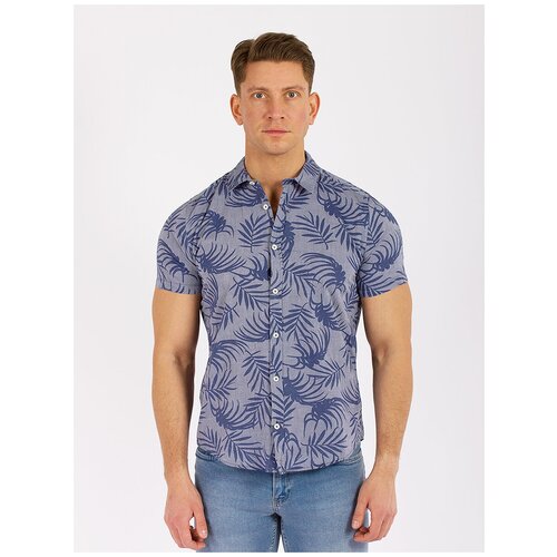 фото Рубашка короткий рукав joggy. серый, размер 2xl