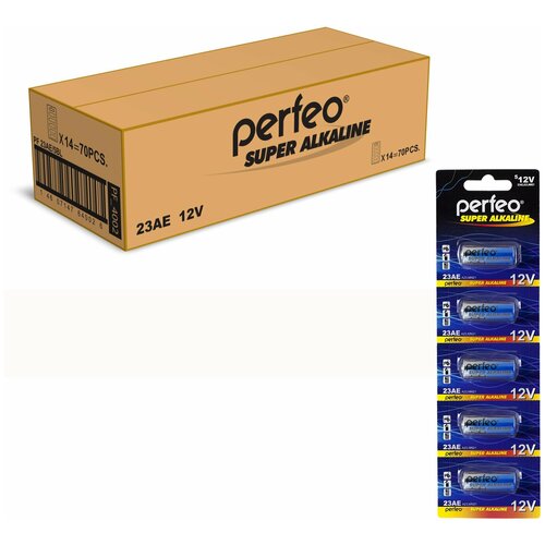 Батарейка Perfeo 23AE/5BL Super Alkaline, 70шт perfeo 23ae 5bl батарейка pf23ae 5bl