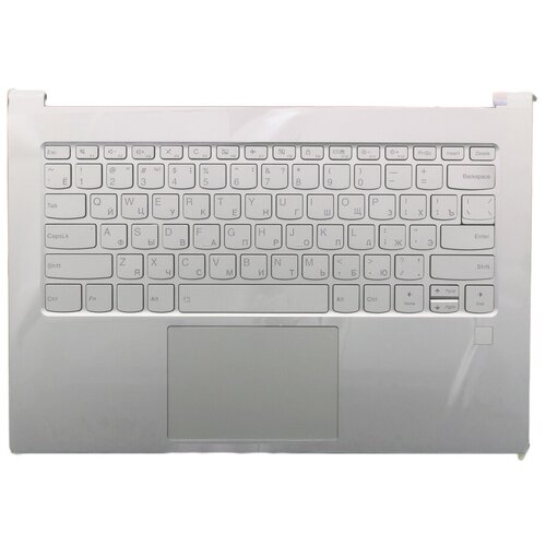 Клавиатура (топ-панель) для ноутбука Lenovo Yoga C930-13IKB серебристая с серебристым топкейсом клавиатура топ панель для ноутбука sony vaio svs15 серебристая с серебристым топкейсом