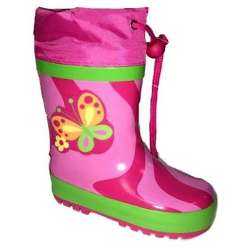 фото Сапоги резиновые для девочек, цвет розовый, размер 26, бренд kms, артикул m021