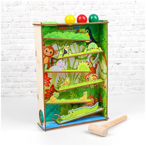 Стучалка Горки. Джунгли WoodLand Toys стучалка цветная черепаха woodland 115309