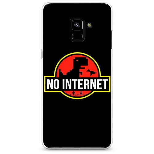 фото Силиконовый чехол "no internet" на samsung galaxy a8 + / самсунг галакси а8 плюс 2018 case place