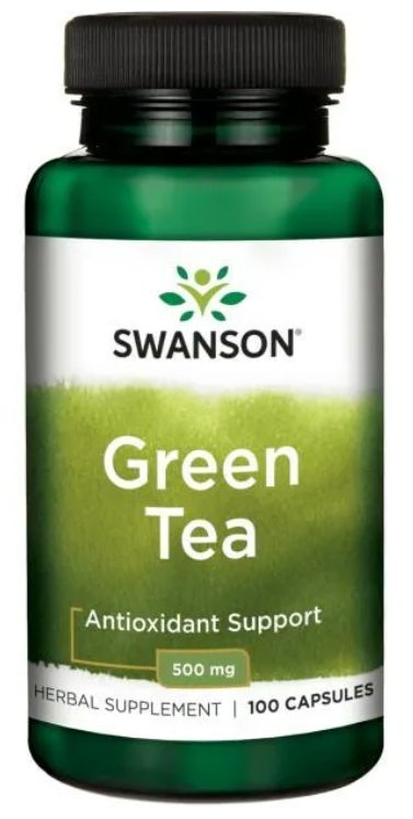 Green Tea 500 мг (Зеленый Чай) 100 капсул (Swanson)