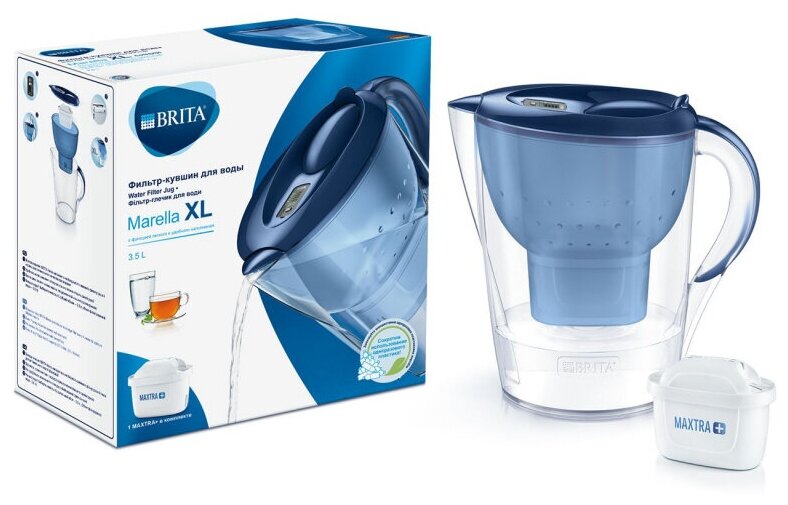 Фильтр кувшин для воды BRITA Marella XL 3,5 л Брита - фотография № 2