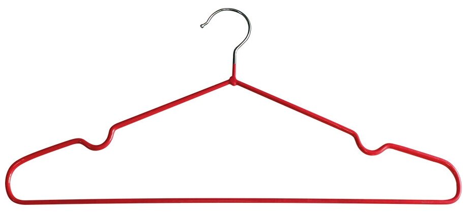 фото Набор вешалок металлических обливных