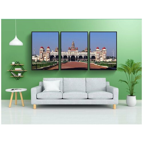 фото Набор модулных постеров для интерьера "дворец майсур, архитектуры, ориентир" 60x90 см. в тубусе, без рамки lotsprints