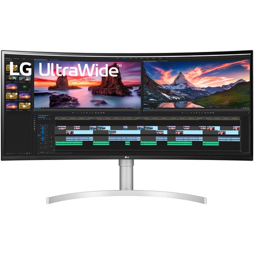 38 Монитор LG 38WN95C, 3840x1600, 144 Гц, IPS, Ростест (EAC), черный/белый/серебристый монитор msi 38 optix meg381cqr 3840x1600 175 гц 21 9 ips