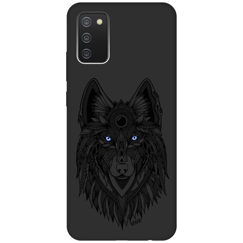 Ультратонкая защитная накладка Soft Touch для Samsung Galaxy A02s с принтом Grand Wolf черная ультратонкая защитная накладка soft touch для samsung galaxy a02s с принтом grand wolf черная