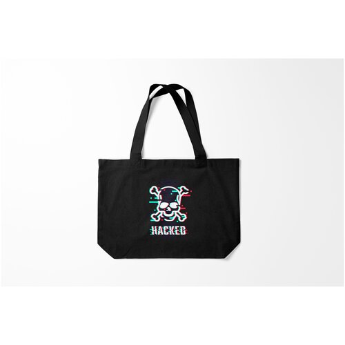 фото Сумка-шоппер / 46х35 см / популярные иллюстрации / черепа pirate sign burnettie