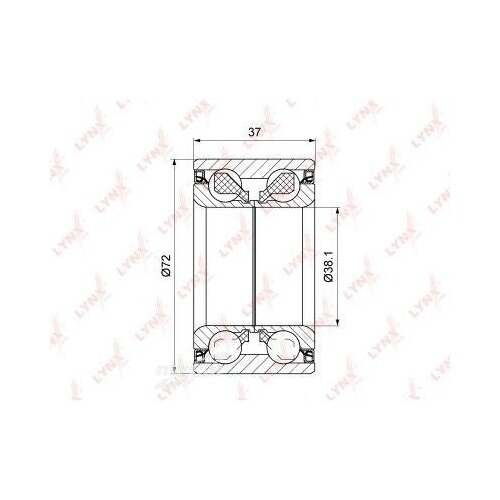 фото Lynxauto wb1541 подшипник ступицы, комплект