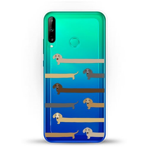 фото Силиконовый чехол длинные таксы на honor 9c andy & paul