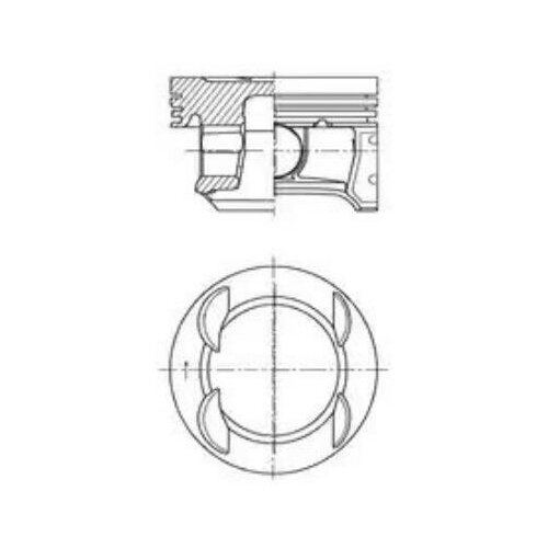 KOLBENSCHMIDT 41007620 Поршень dm.73.40x1.2x1.2x2.0 0,50 Цена за 1 шт.