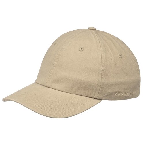 Бейсболка STETSON, размер OneSize, бежевый vintage cotton baseball caps adjustable washed baseball cap hat black flat cap for men