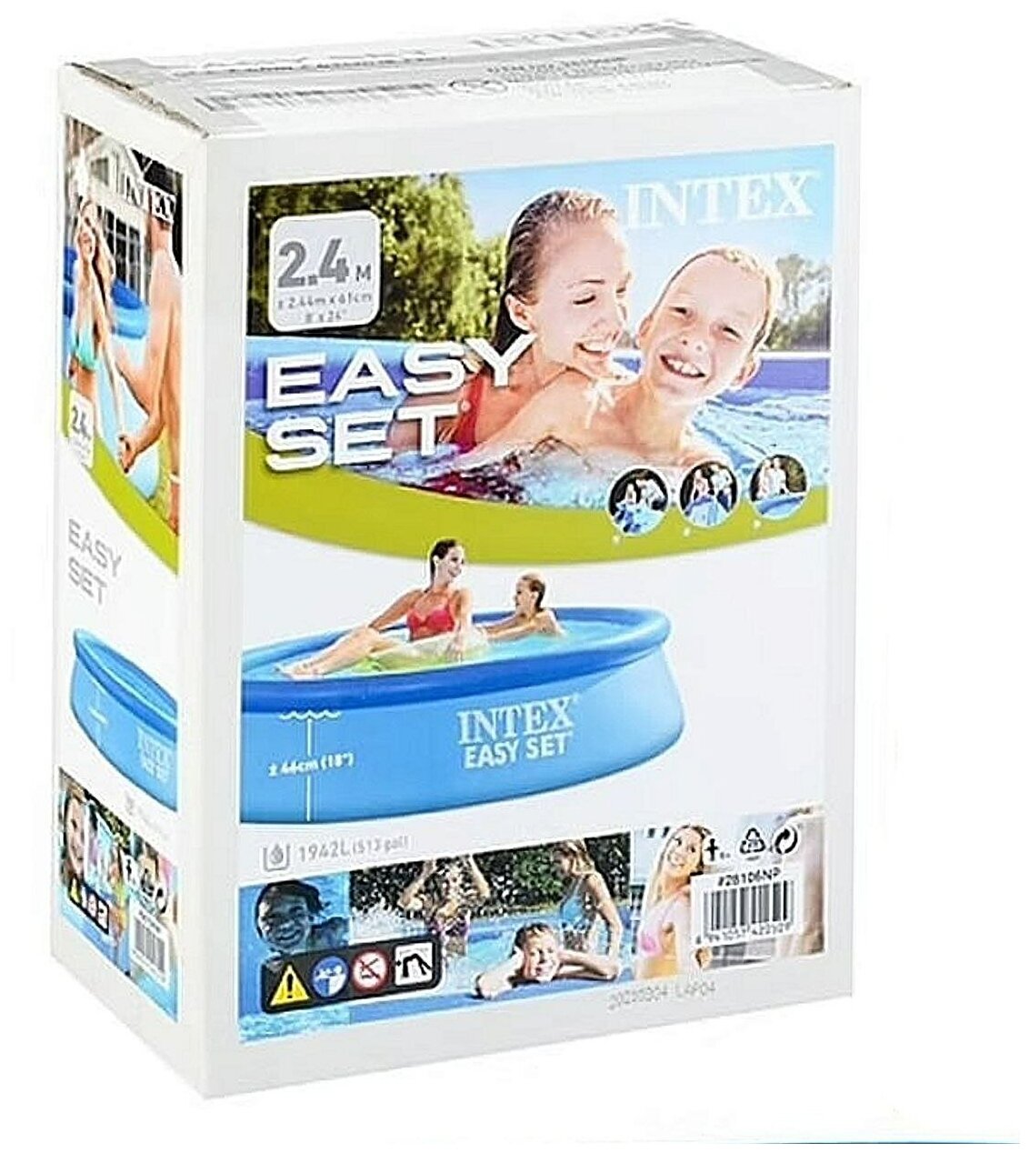 Бассейн надувной Intex Easy Set, для взрослых и детей, 244х61см, 1942 л. - фотография № 7