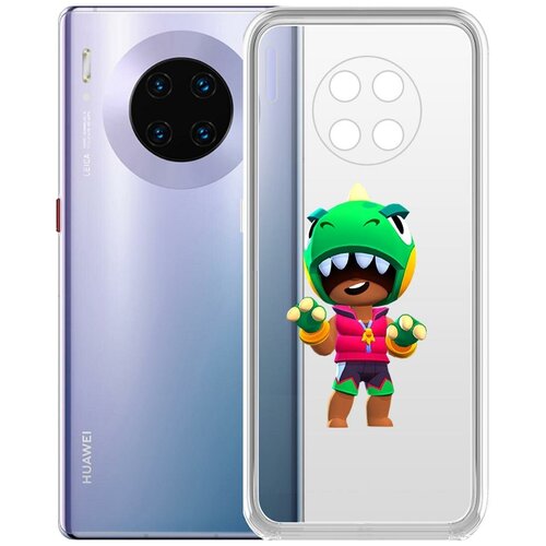 Чехол-накладка Clear Case Brawl Stars-Дино Леон для Huawei Mate 30 чехол накладка clear case brawl stars стритстайл макс для huawei y6p