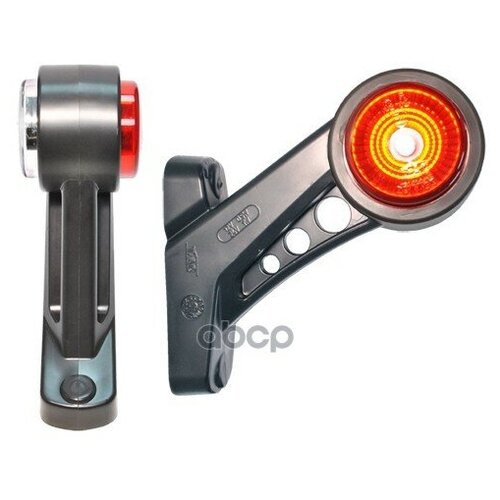 фото Фонарь габаритный led 12-24v (декор-круг, 2-светодиода, 2-а цвета, l-130мм ) at