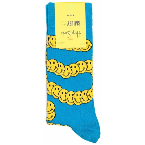 Носки с рисунками Happy Socks x Smiley - Zen Smiley Blue 36-40