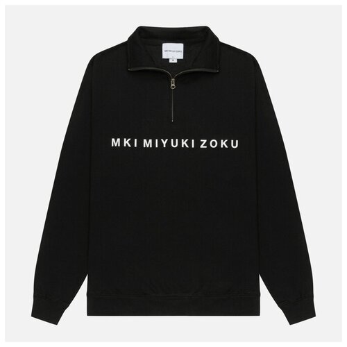 фото Мужская толстовка mki miyuki-zoku quarter zip sweater чёрный , размер xl