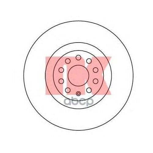 фото Диск тормозной skoda kodiaq/superb/vw passat/tiguan передний вент.d 340мм. nk 3147141