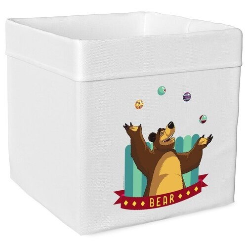 фото Ящик текстильный для игрушек маша и медведь 7 воллитолли