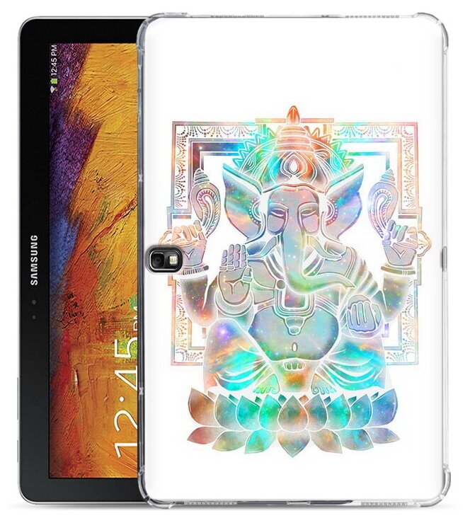 Чехол задняя-панель-накладка-бампер MyPads умный слон для Samsung Galaxy Note 10.1 2014 SM-P6000/P6050/LTE P607 противоударный