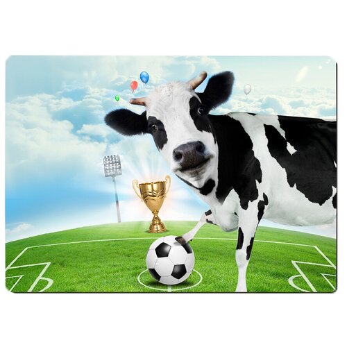 фото Коврик для мыши корова на футбольном поле drabs
