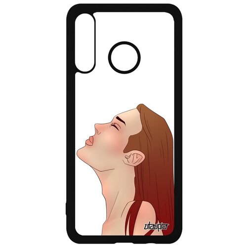 фото Простой чехол на мобильный // huawei p30 lite // "надежда" дизайн манга, utaupia, белый