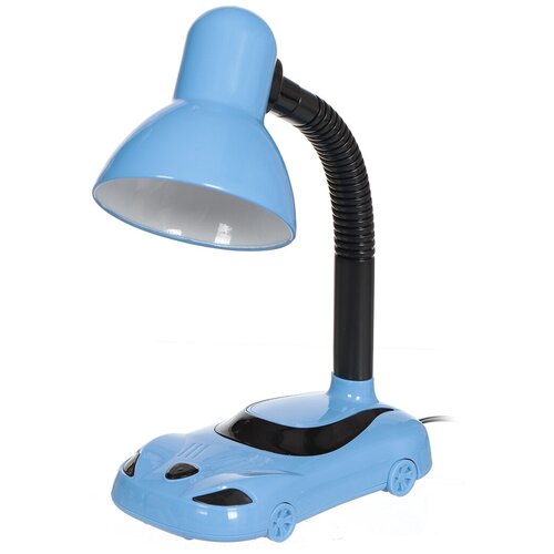 Светильник настольный на подставке, E27, 40 Вт, детский, синий, Lofter, Машинка, MT-501/МТ-616-blu