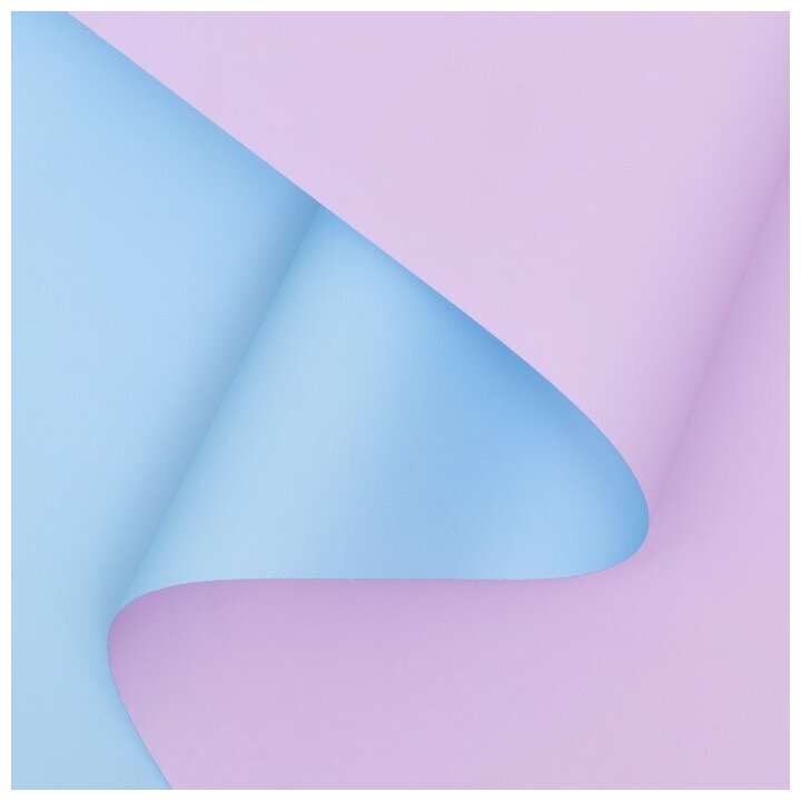 Пленка матовая, пурпурный, голубой, 0.58 х 10 м - фотография № 3