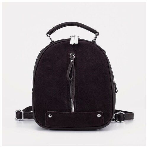 фото Рюкзак на молнии, цвет коричневый