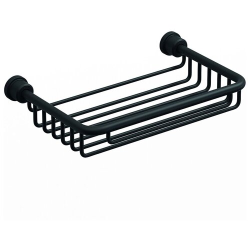 Полка решетка к стене черный матовый Sonia 182824