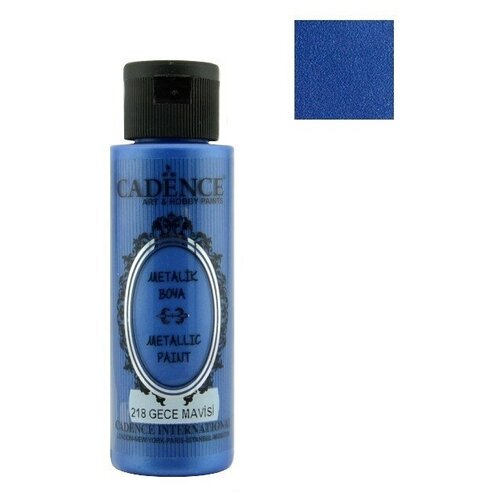 Акриловая краска Cadence Metallic Paint. Azure Blue-218