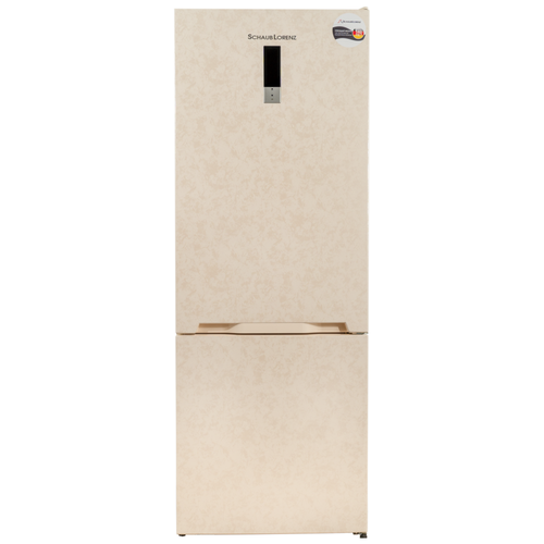 встраиваемый холодильник schaub lorenz sbs slue235w4 Холодильник Schaub Lorenz SLU S620E3E, мраморно-бежевый