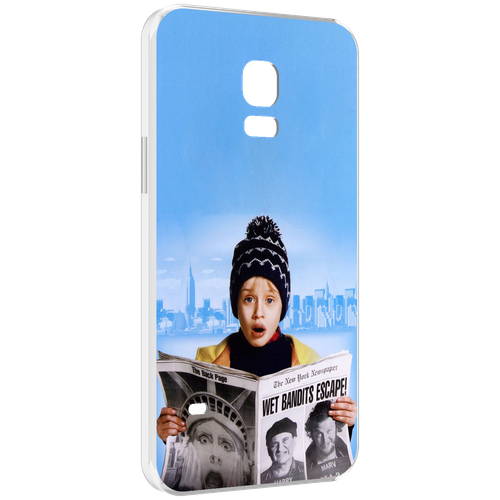 Чехол MyPads один-дома-детский для Samsung Galaxy S5 mini задняя-панель-накладка-бампер