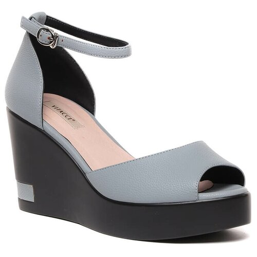 фото Vitacci 184936 босоножки женский голубой, искусственная кожа basconi