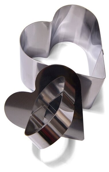 Кулинарное кольцо с прессом Fissman 7,5 x 6,8 x 5,5 см сердце
