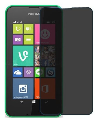 Nokia Lumia 530 защитный экран пленка гидрогель конфиденциальность (силикон) Одна штука