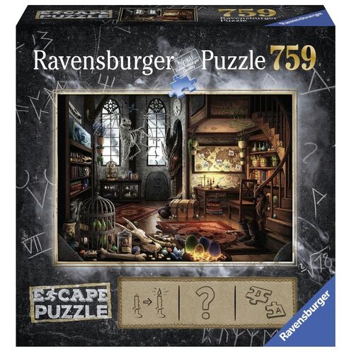 Пазл Ravensburger Лаборатория дракона 19960, 759 дет., черный/коричневый