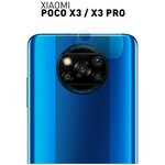 Защитное стекло на блок камер Xiaomi Poco X3 NFC, Poco X3 Pro (Сяоми Поко Х3 НФС, Поко Х3 Про) закалённое, максимальная прозрачность - изображение