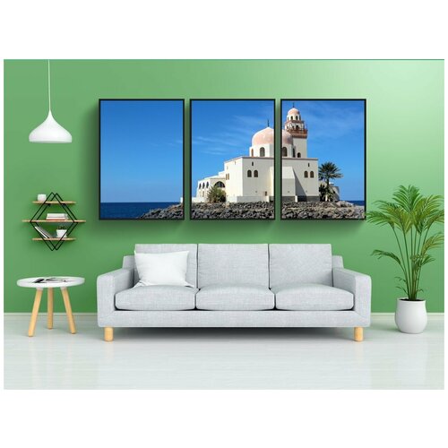 фото Набор модулных постеров для интерьера "мечеть, ислам, саудовская аравия" 60x90 см. в тубусе, без рамки lotsprints