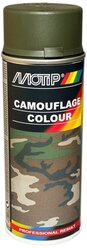 Эмаль MOTIP Camouflage colour, RAL 6031 бронзово зеленый, 400 мл