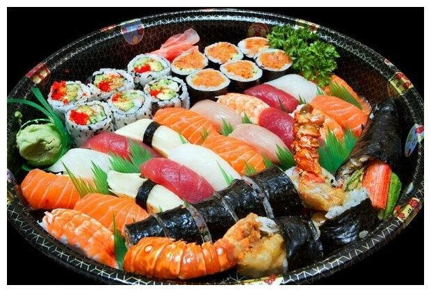 Постер на холсте Суши (Sushi) №2 45см. x 30см.