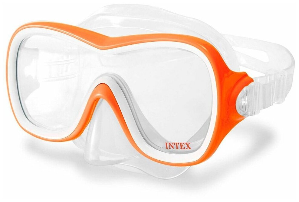 Маска для плавания Wave Rider Mask оранжевая, от 8 лет