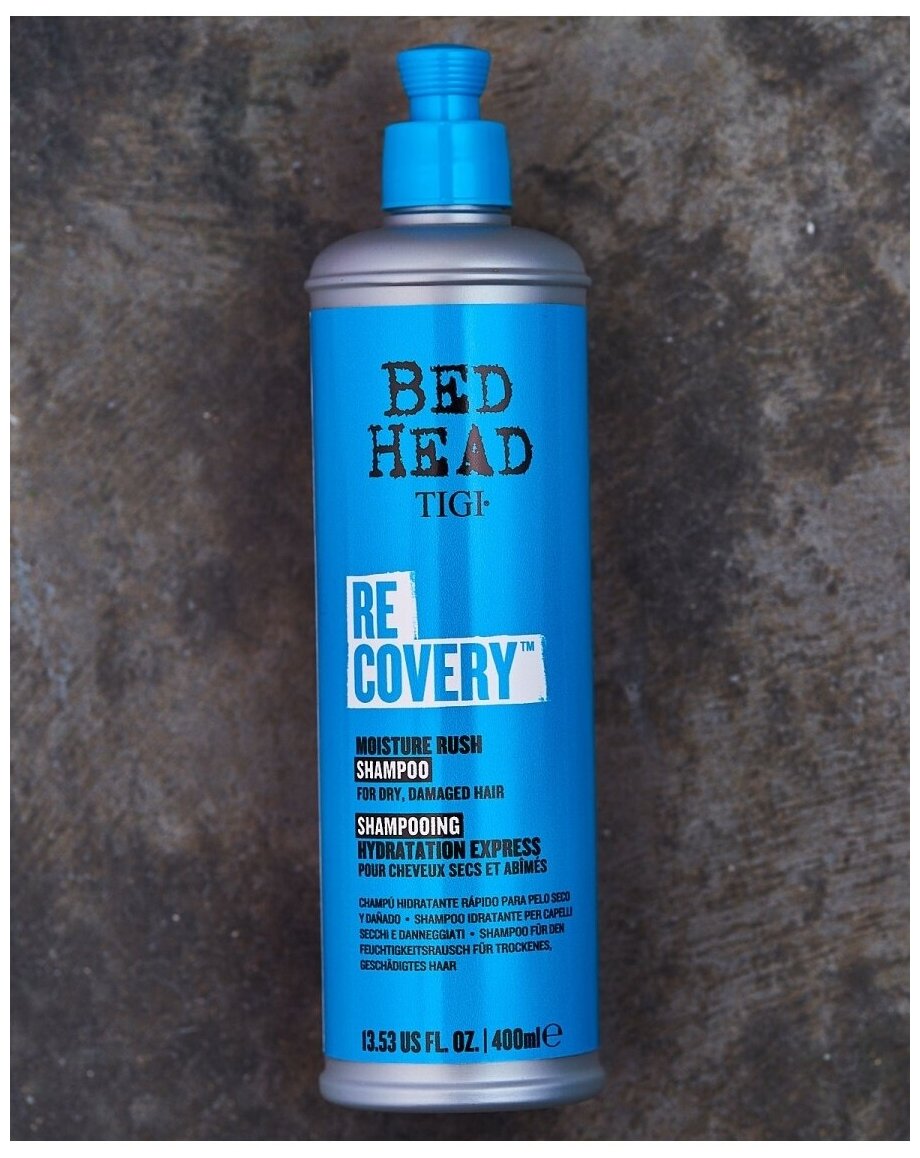 TIGI Шампунь увлажняющий для сухих и поврежденных волос / Bed Head Urban Anti+dotes Recovery 400 мл - фото №3