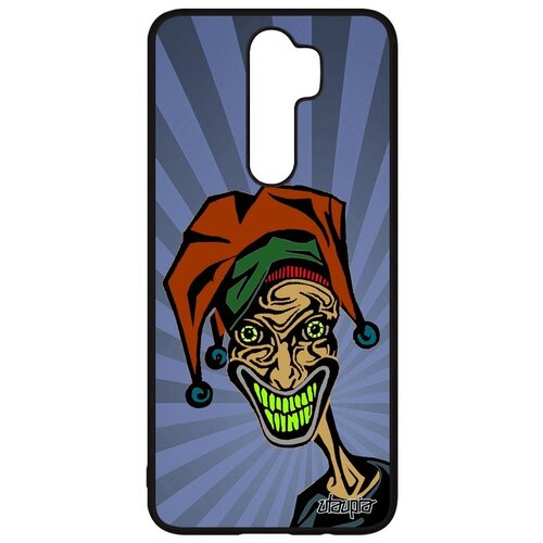 фото Защитный чехол на смартфон // xiaomi redmi note 8 pro // "джокер" joker иллюзионист, utaupia, синий